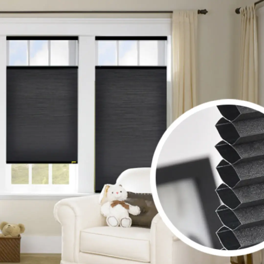 Energy saving honeycomb blind installation Abu Dhabi